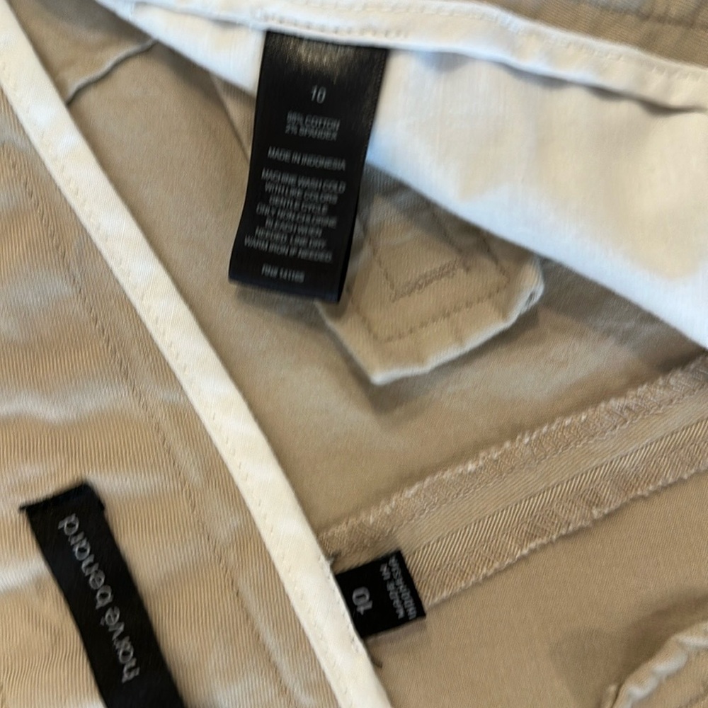 3/$15 Harve Benard Tan Shorts Tailored Fit 98% Cotton Sz 10 - Picture 6 of 7